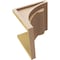 Ekena Millwork 10"W x 10"D x 10"H Wide Viola Rough Cedar Woodgrain TimberThane Corbel, Primed Tan CORUR10X10X10VIORCPR - alternate 5